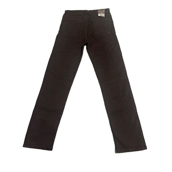 Quad Seven Jeans Boys 8 Black Stretch Skinny Straight Denim Pants 24x24 NEW - Picture 12 of 13